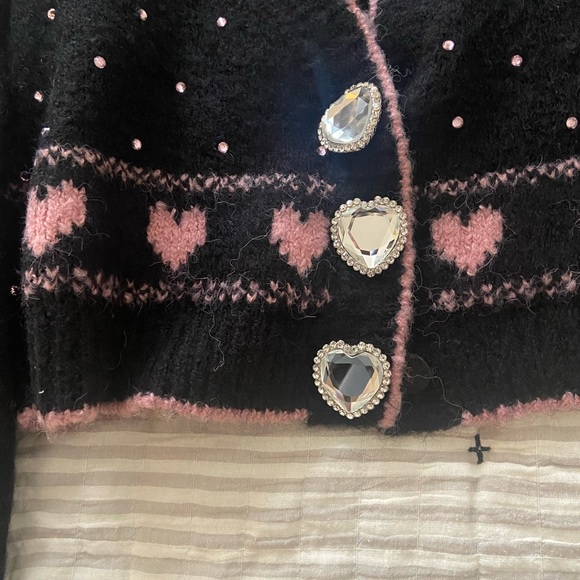 Alessandra rich Jacquard alpaca wool-blend cardigan - Picture 2 of 4